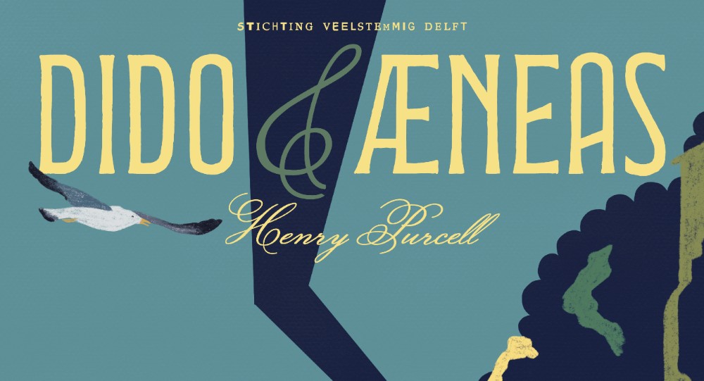 Dido en Aeneas uitgelicht Poster-new